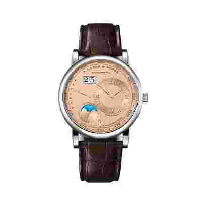 A. Lange & Sohne Lange 1 345.056 E / LSLS3453AA Perpetual Calendar Salmon Dial 41.9mm Men’s Watch