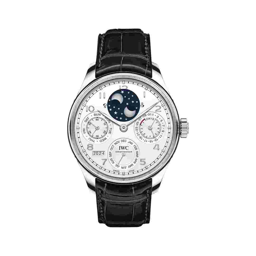 IWC Portugieser IW503406 Perpetual Calendar Platinum 44.2mm White Dial Men’s Watch