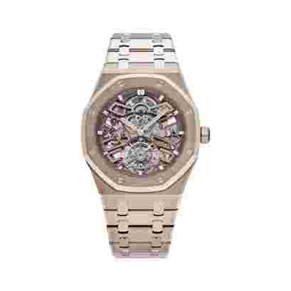Audemars Piguet Royal Oak 26735SG.OO.1320SG.01 Flying Tourbillon Sand Gold 41mm Skeleton Dial Men’s Watch