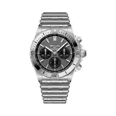 Breitling Chronomat B01 Automatic EB0134101M1E1 42mm Silver Dial Mens Watch
