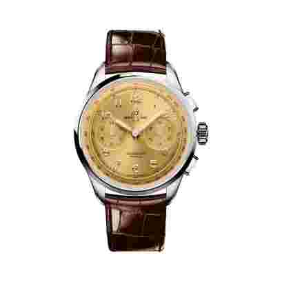 Breitling Premier B09 Chronograph AB0930F51H1P1 40mm Yellow Dial Mens Watch