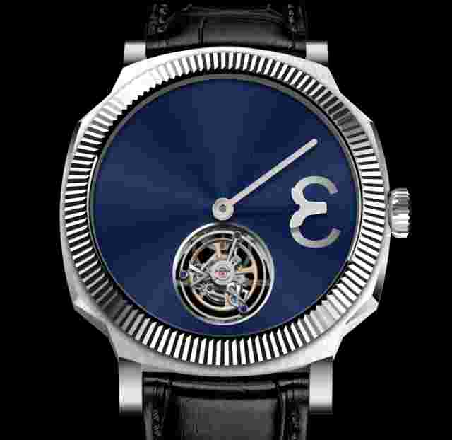 Open mind.Tourbillon Light Blue