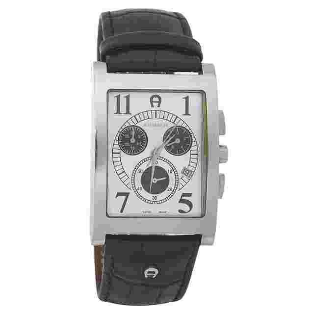 Aigner Silver Stainless Steel Modena Chronograph A03100 Men's Wristwatch 31MM