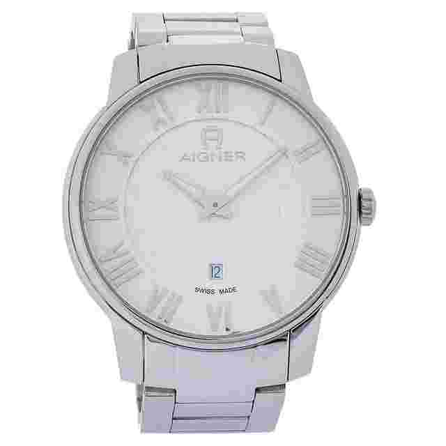 Aigner White Stainless Steel Padua A24000 Men's Wristwatch 42 mm