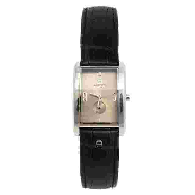 Aigner Silver Stainless Steel Alligator Modena Nudo A16100 Men's Wristwatch 30 mm