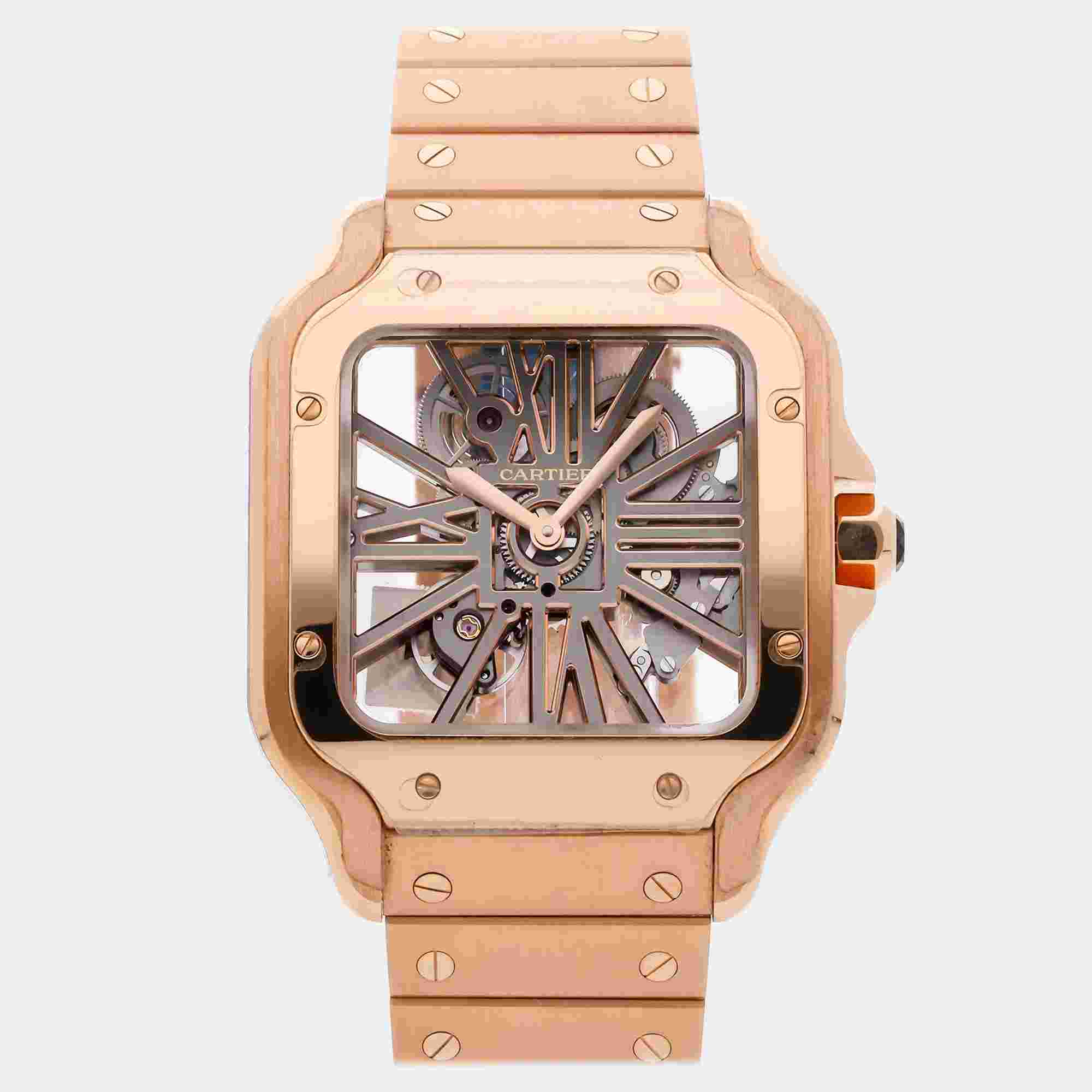 Pre-Owned Cartier Santos de Cartier WHSA0016 Manual Winding 39 mm