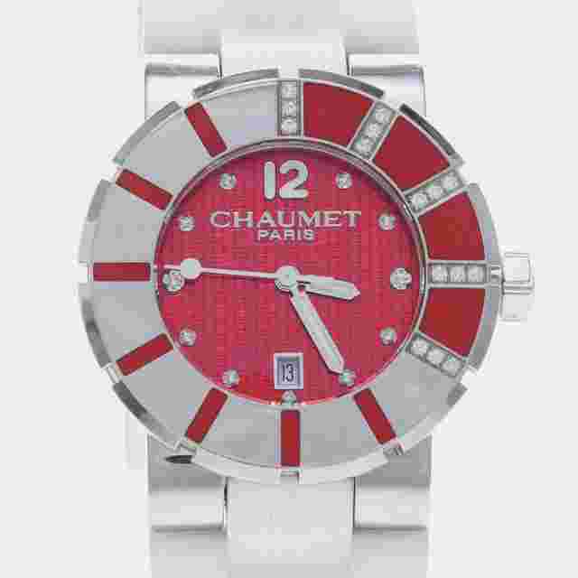 Chaumet Class One Diamond Quartz Stainless Steel Women's Wristwatch 33 mm