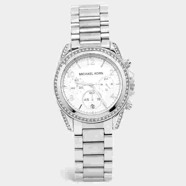 Michael Kors Blair MK5165 Silver Dial Stainless Steel Crystal Women's Wristwatch 39 mm