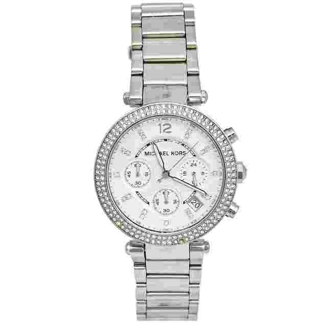 Michael Kors Parker MK5353 Silver Dial Stainless Steel Women's Wristwatch 39 mm