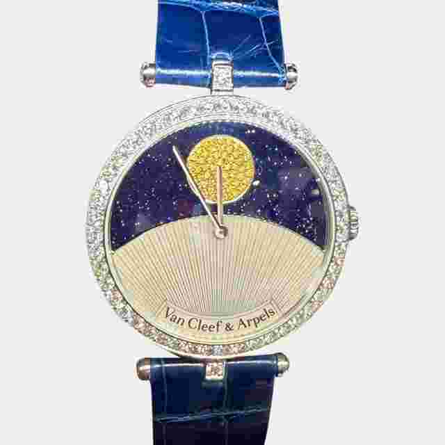 Van Cleef & Arpels Lady Arpels White Gold Diamond Women Wristwatch 38 mm