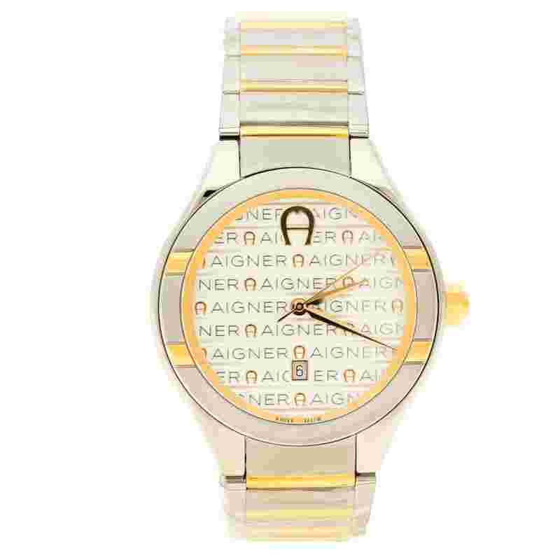 Aigner White Stainless Steel Lonato Men's Wrist Watch 43 mm