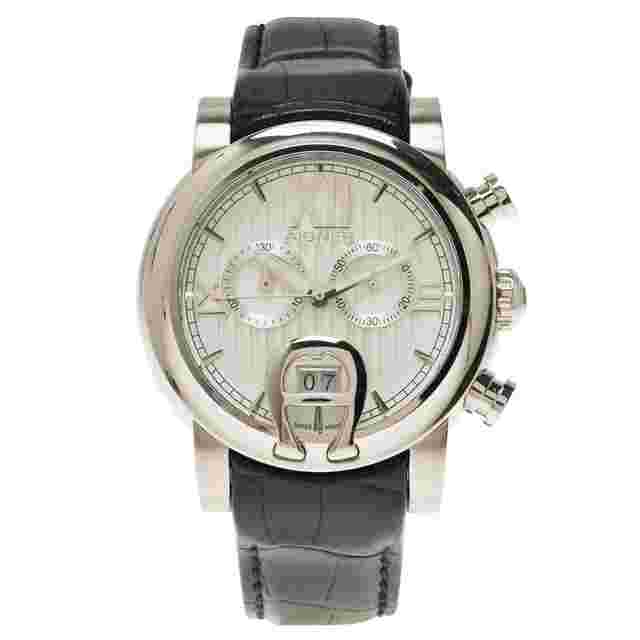 Aigner Silver Stainless Steel Bari Men's Wristwatch 46MM