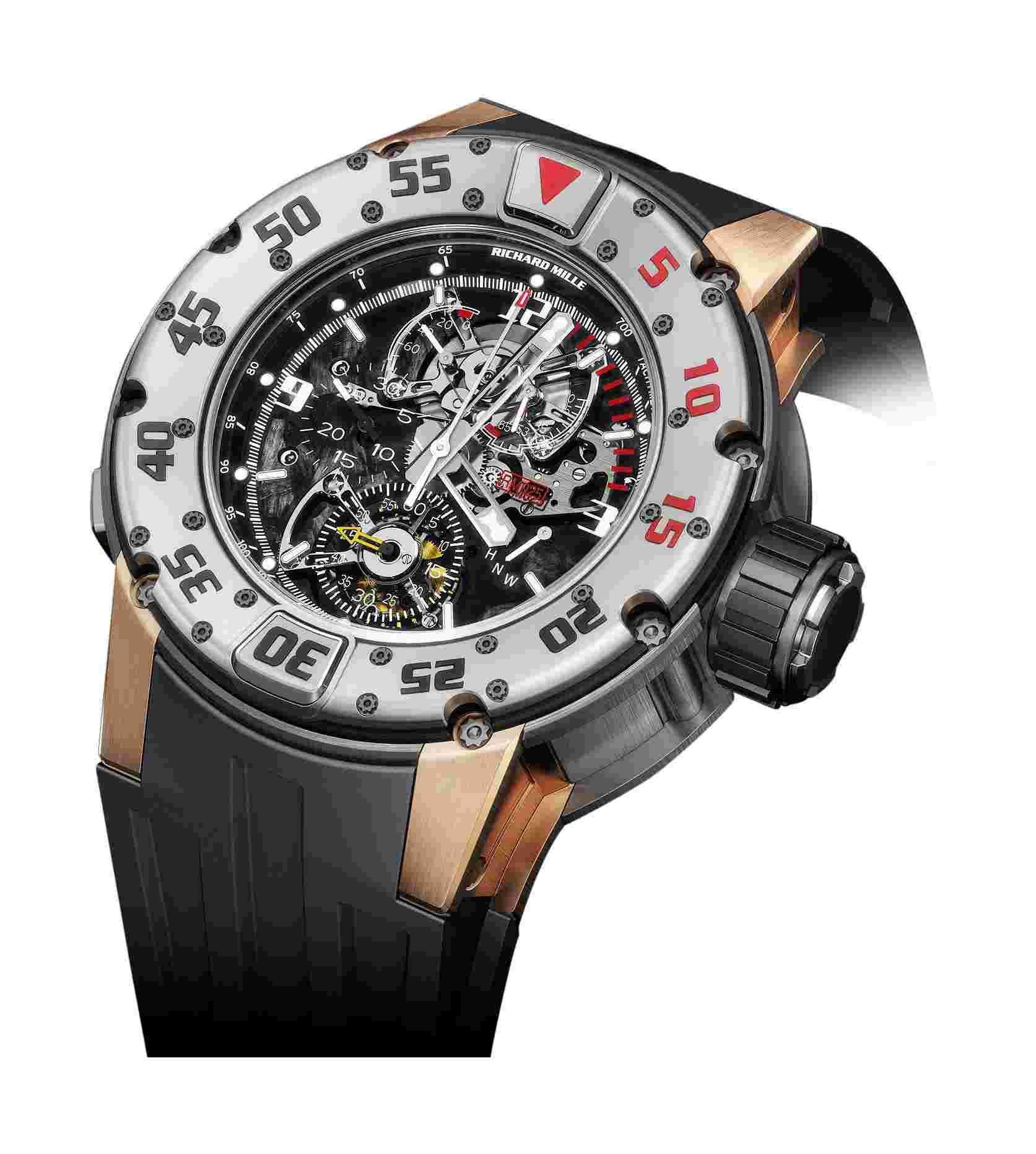 Richard Mille
RM 025 Manual Winding Tourbillon Chronograph Diver’s watch