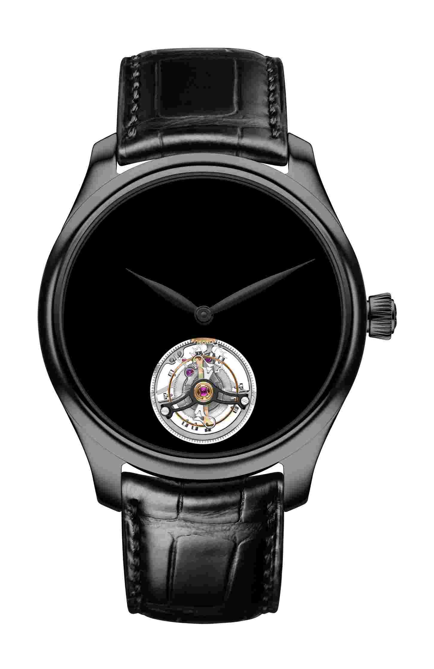 H. Moser & Cie
Endeavour Tourbillon Vantablack® Black Hands