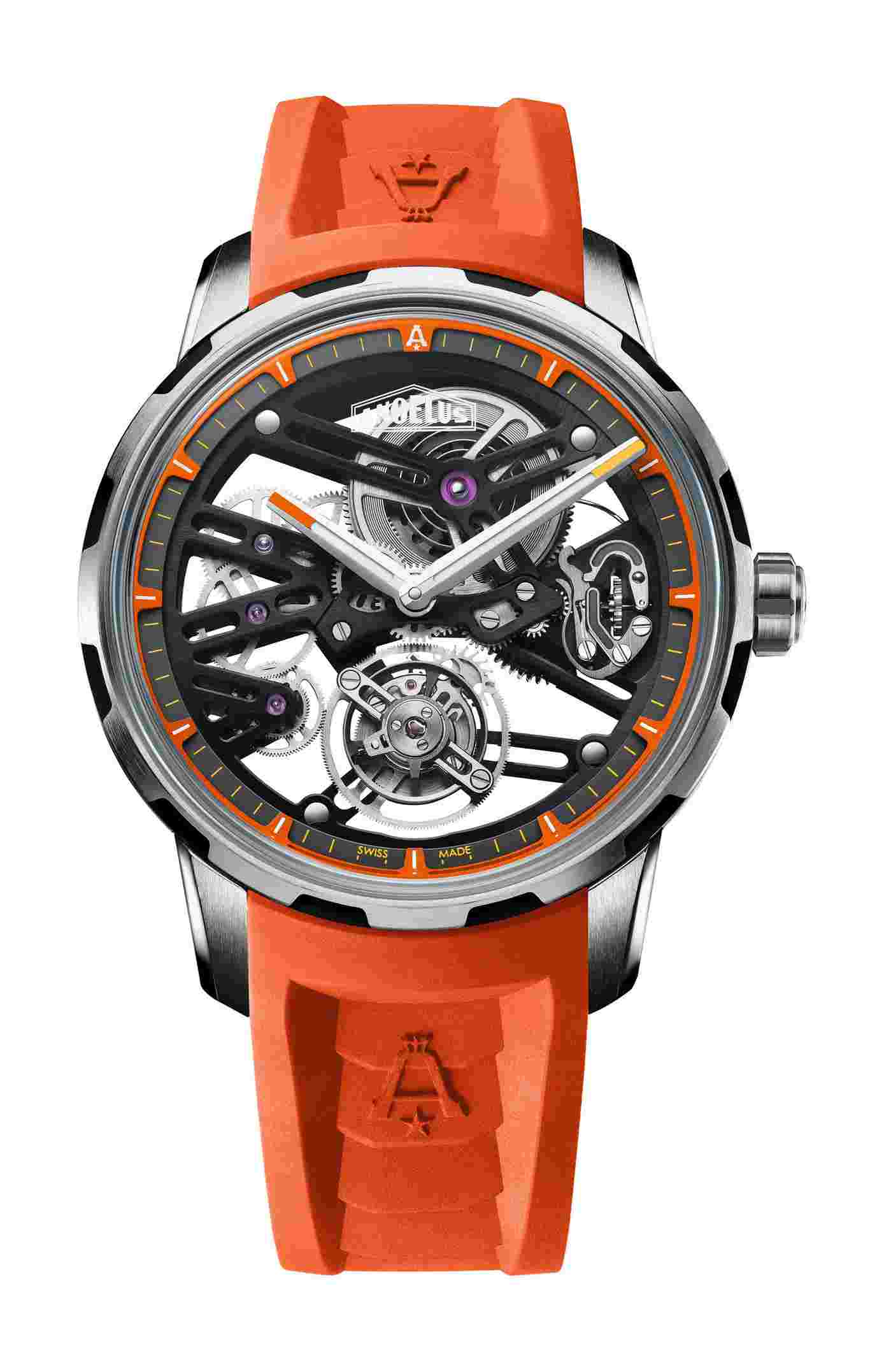 Angelus
U41 Orange Vibrant Structure Tourbillon Skeleton