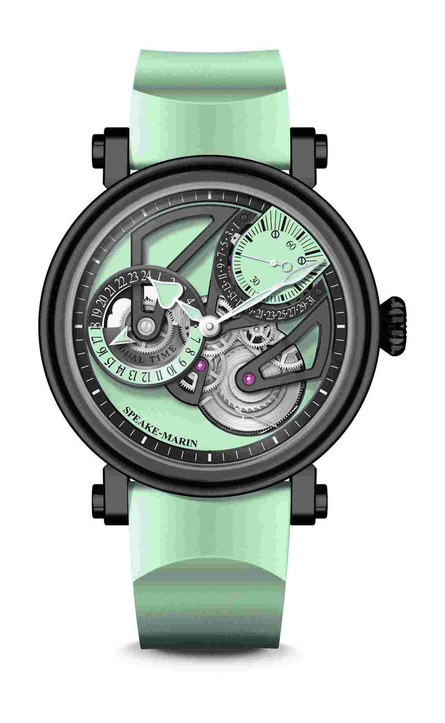Speake-Marin
Openworked Dual Time Mint