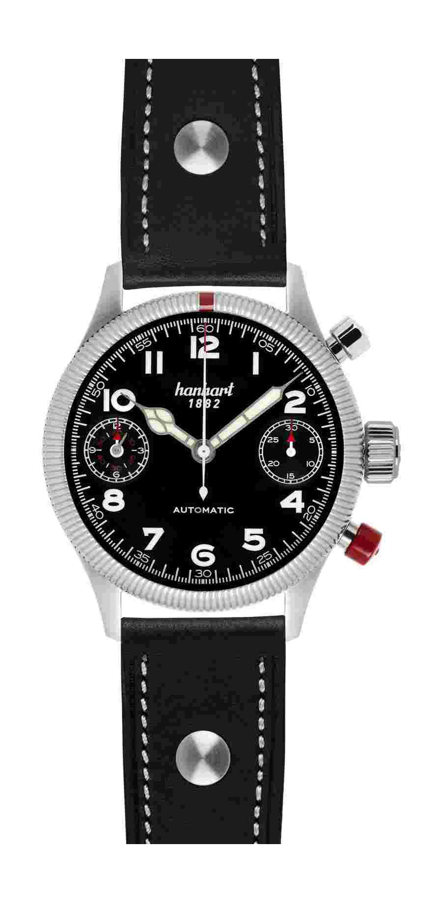Hanhart
PIONEER TwinDicator Black Fluted Bezel