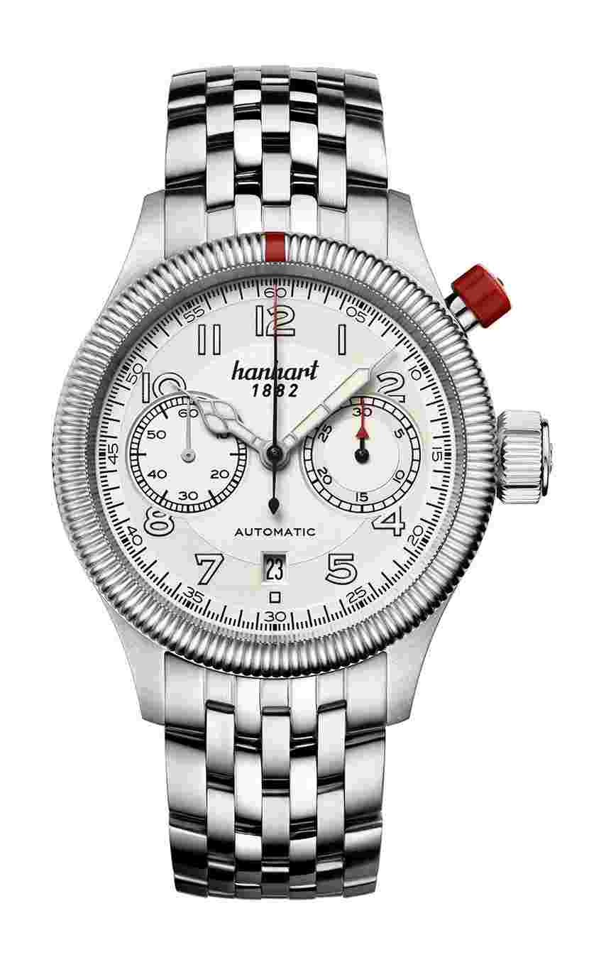 Hanhart
PIONEER MonoControl Silver, Fluted Bezel