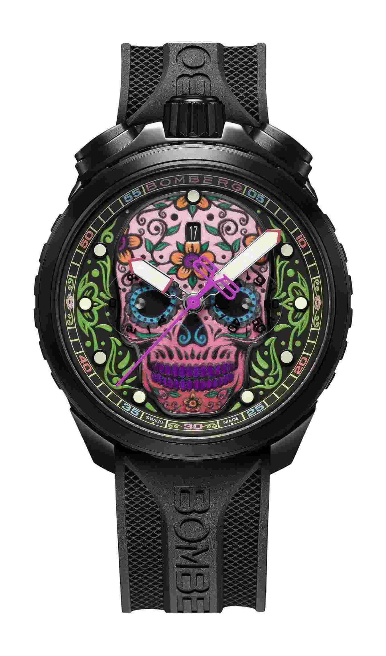Bomberg
BOLT-68 Heritage Sugar Skull Purple