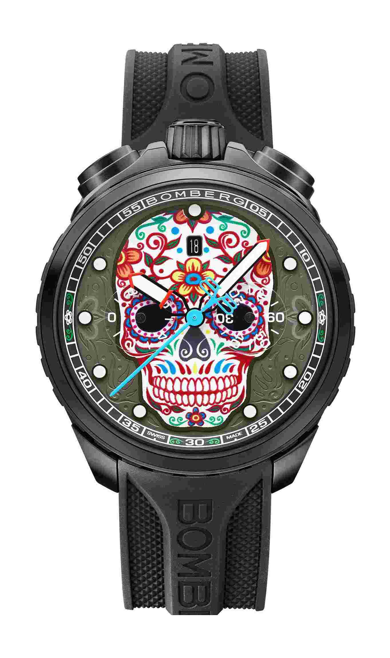 Bomberg
BOLT-68 Heritage Sugar Skull Pink