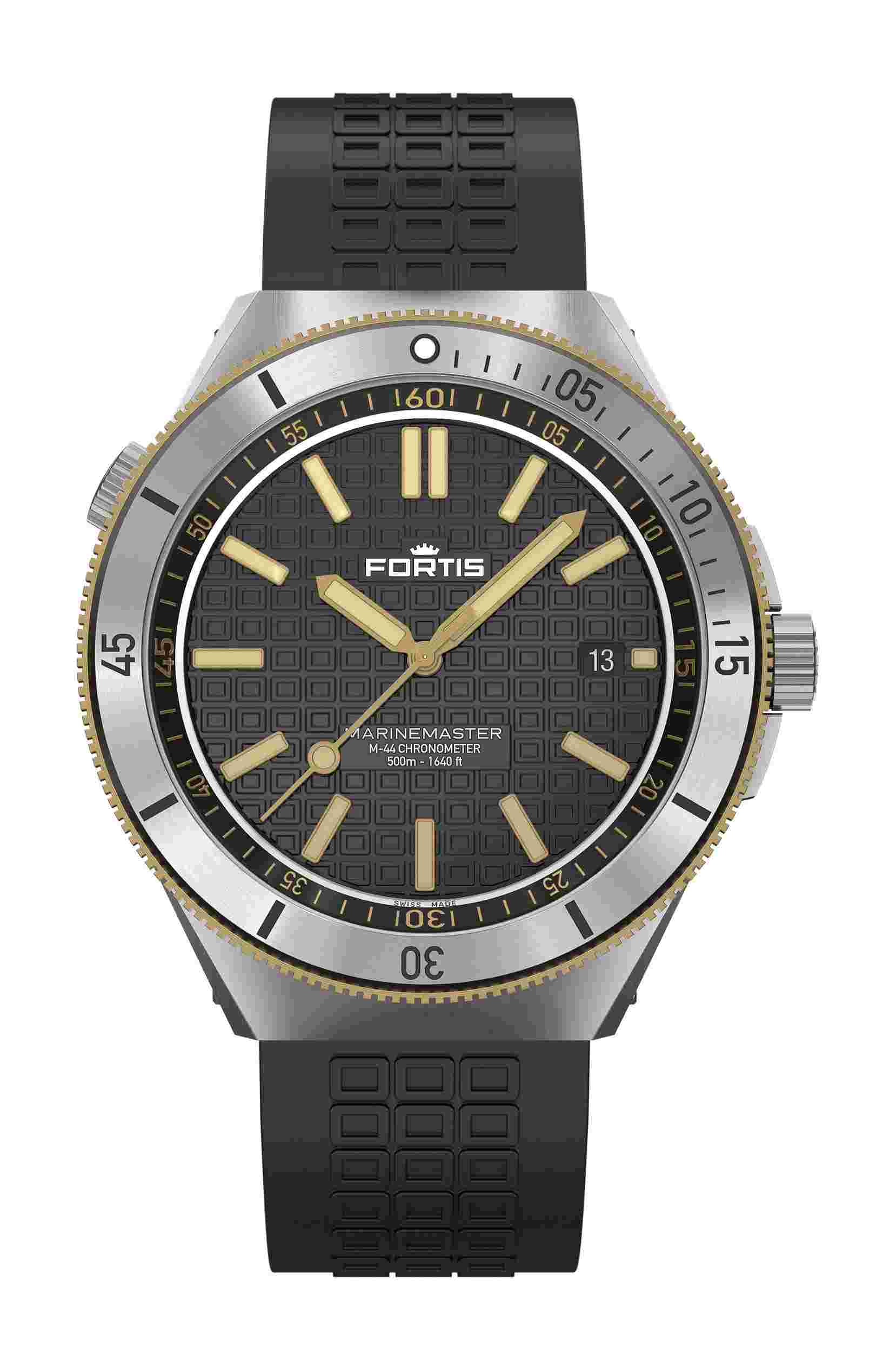 Fortis
Marinemaster M-44 Black Resin Gold Limited Edition