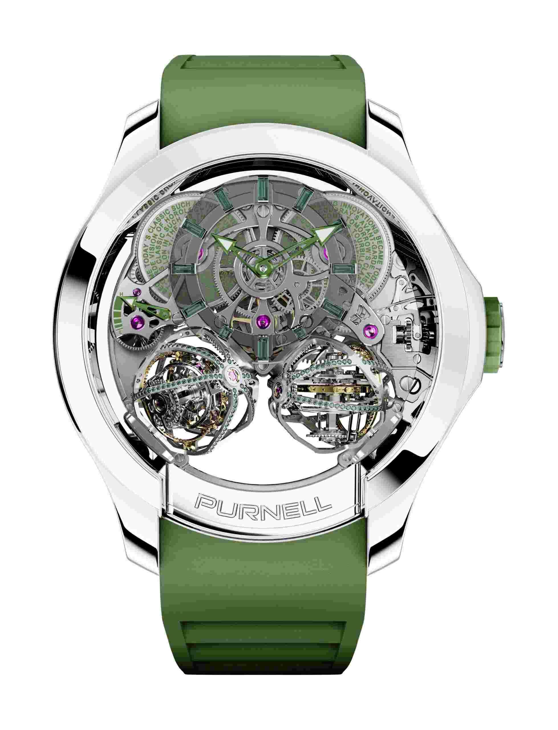 Purnell
Escape II 18K White Gold Olive Green