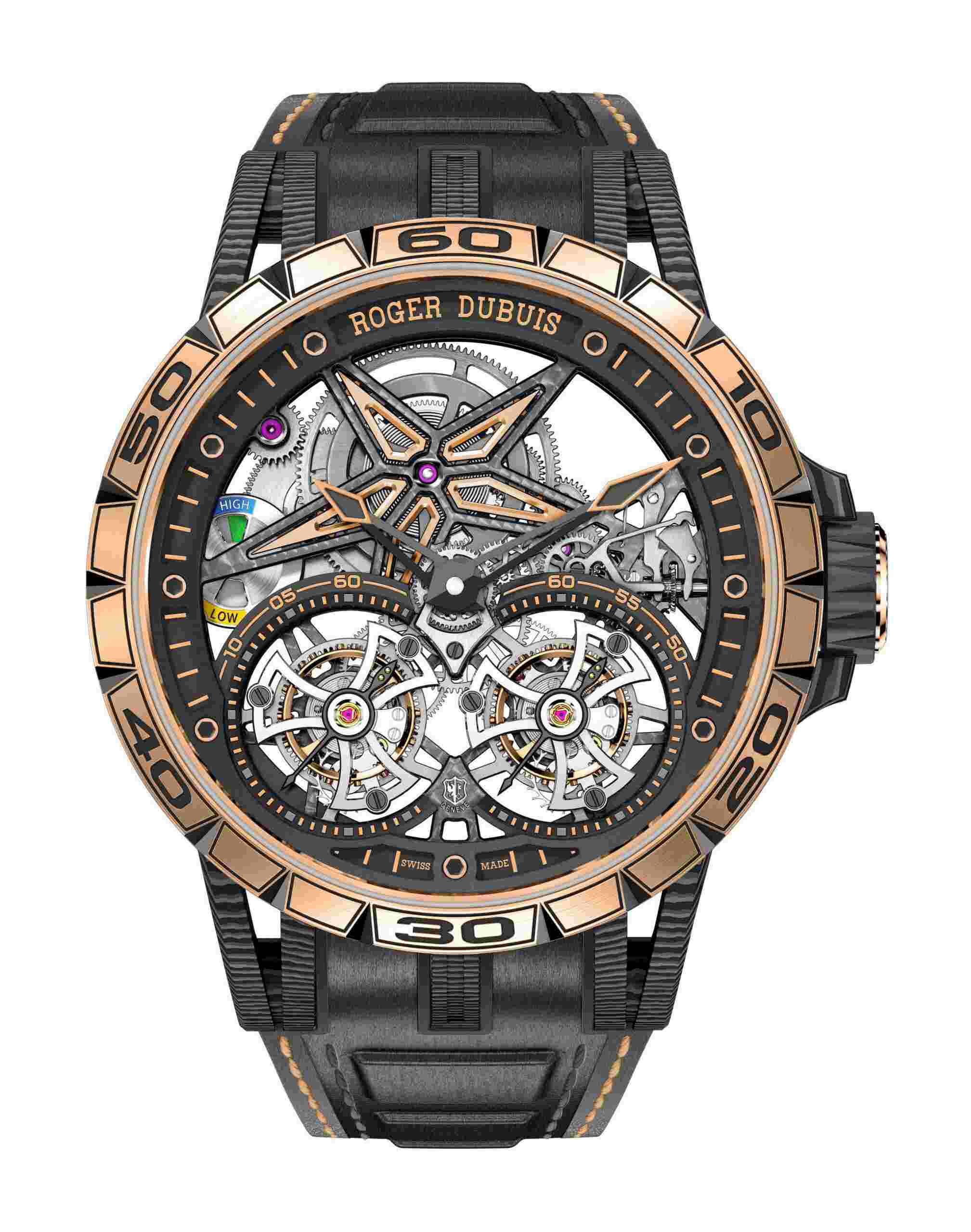 Roger Dubuis
Excalibur Spider Double Tourbillon Carbon
