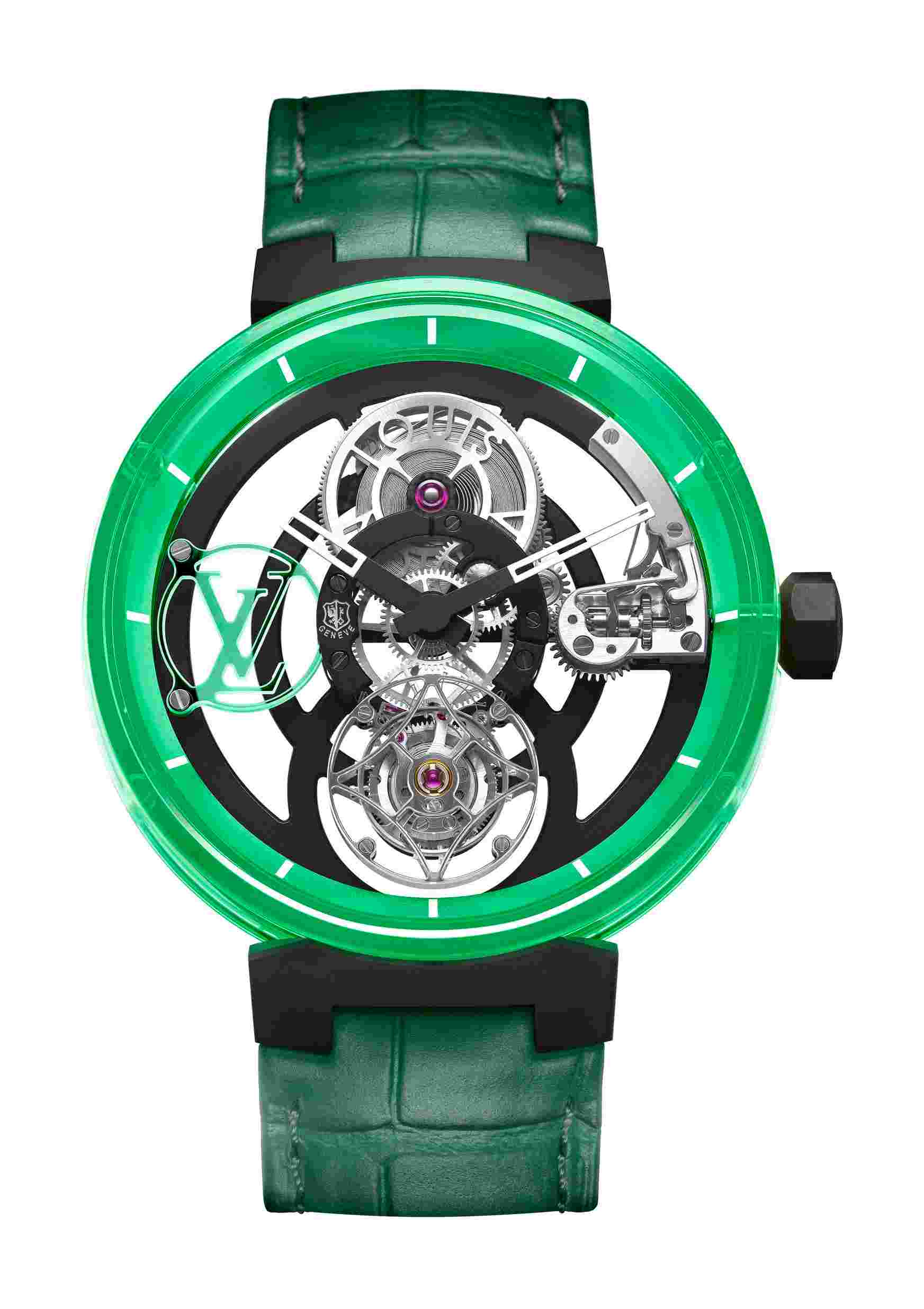 Louis Vuitton
Tambour Moon Tourbillon Volant Poinçon de Genève