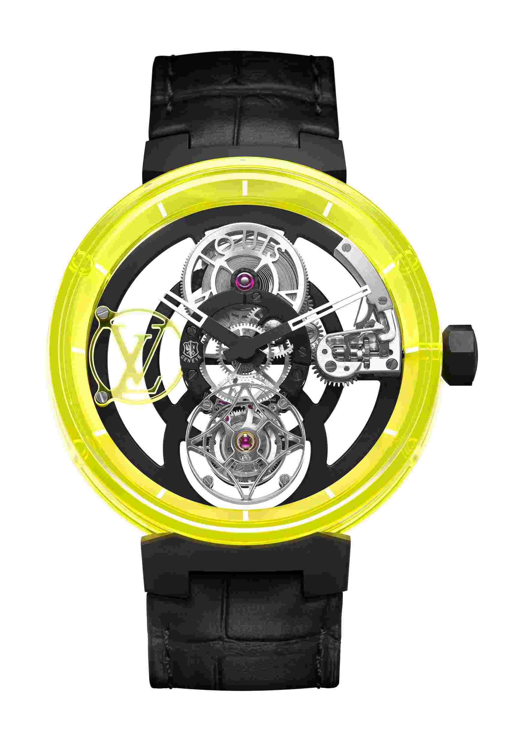 Louis Vuitton
Tambour Moon Tourbillon Volant Poinçon de Genève