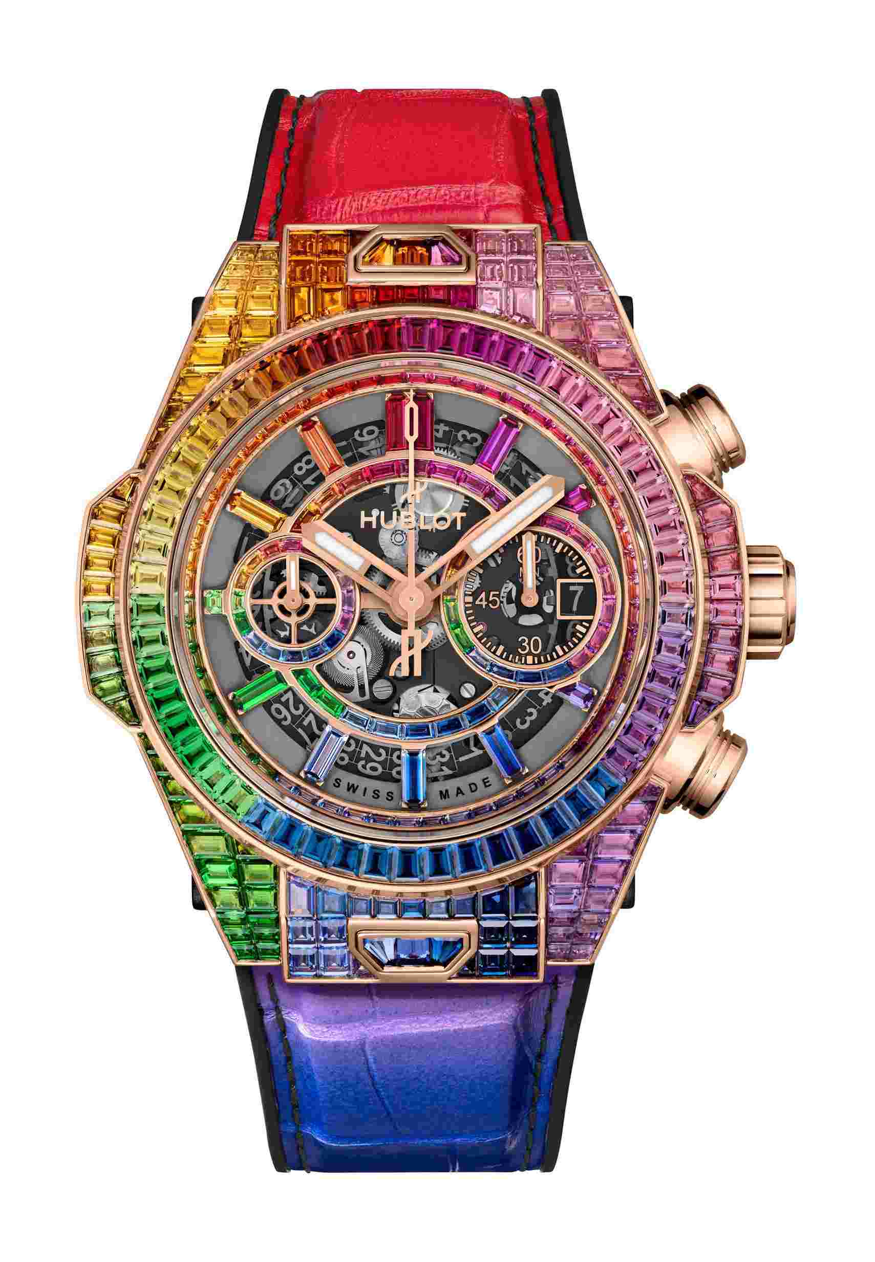 Hublot
Big Bang Unico High Jewellery King Gold Rainbow