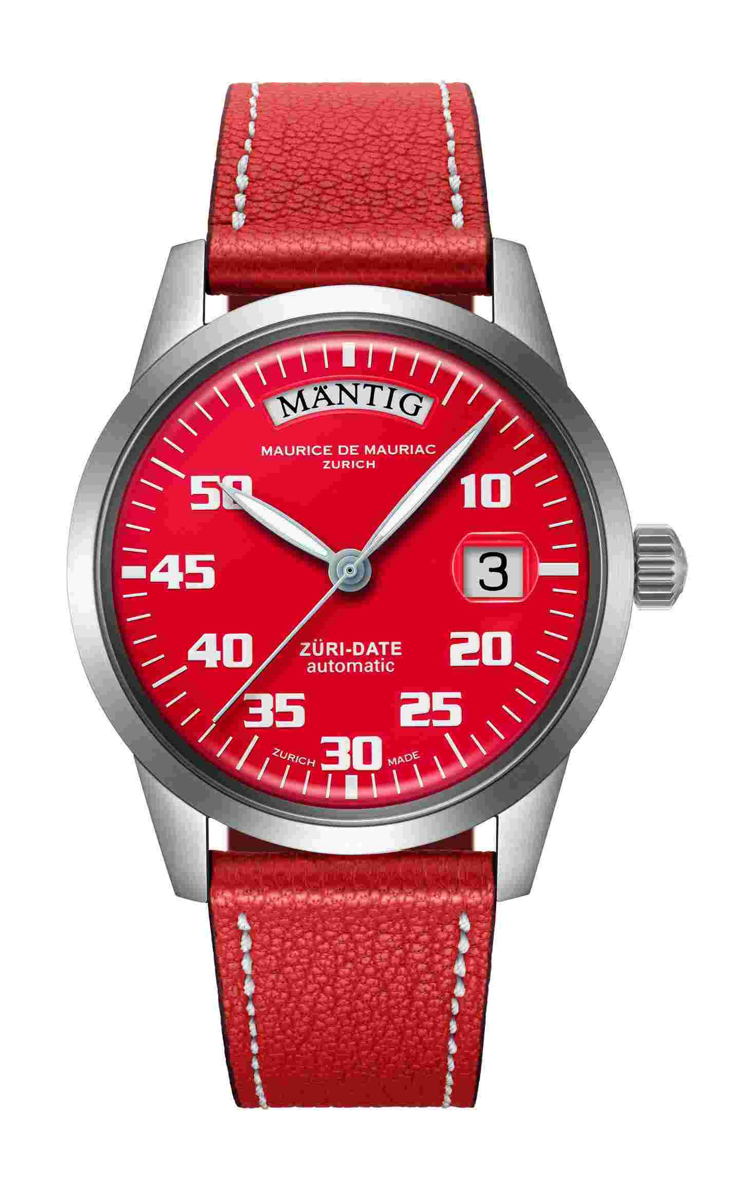 Maurice de Mauriac
Automatic Date “Züri Date” Red