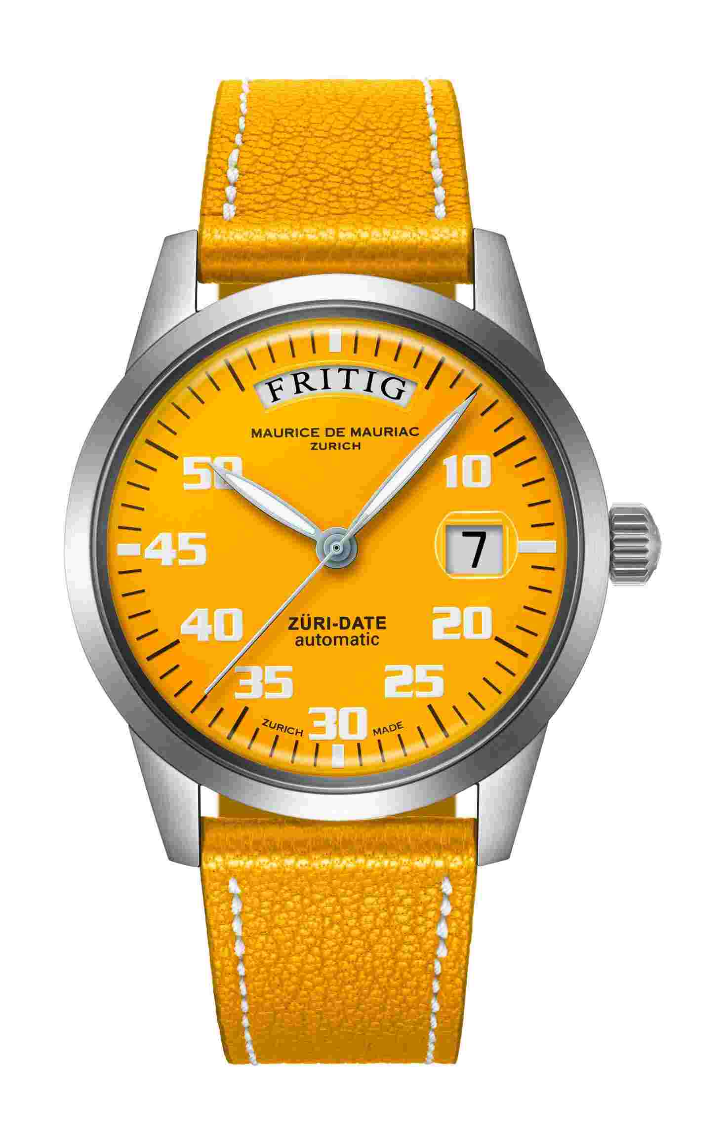 Maurice de Mauriac
Automatic Date “Züri Date” Yellow
