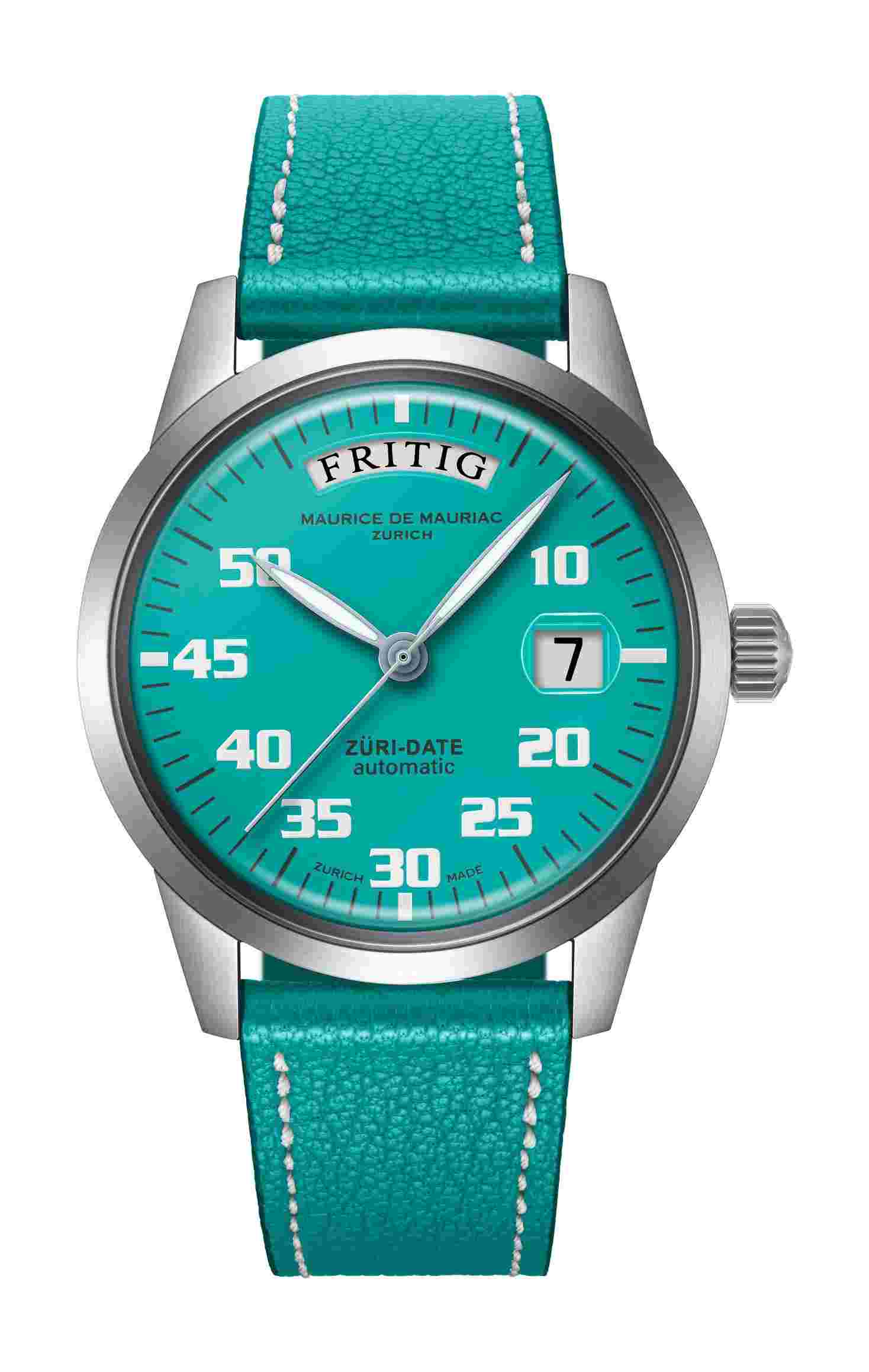 Maurice de Mauriac
Automatic Date “Züri Date” Turquoise
