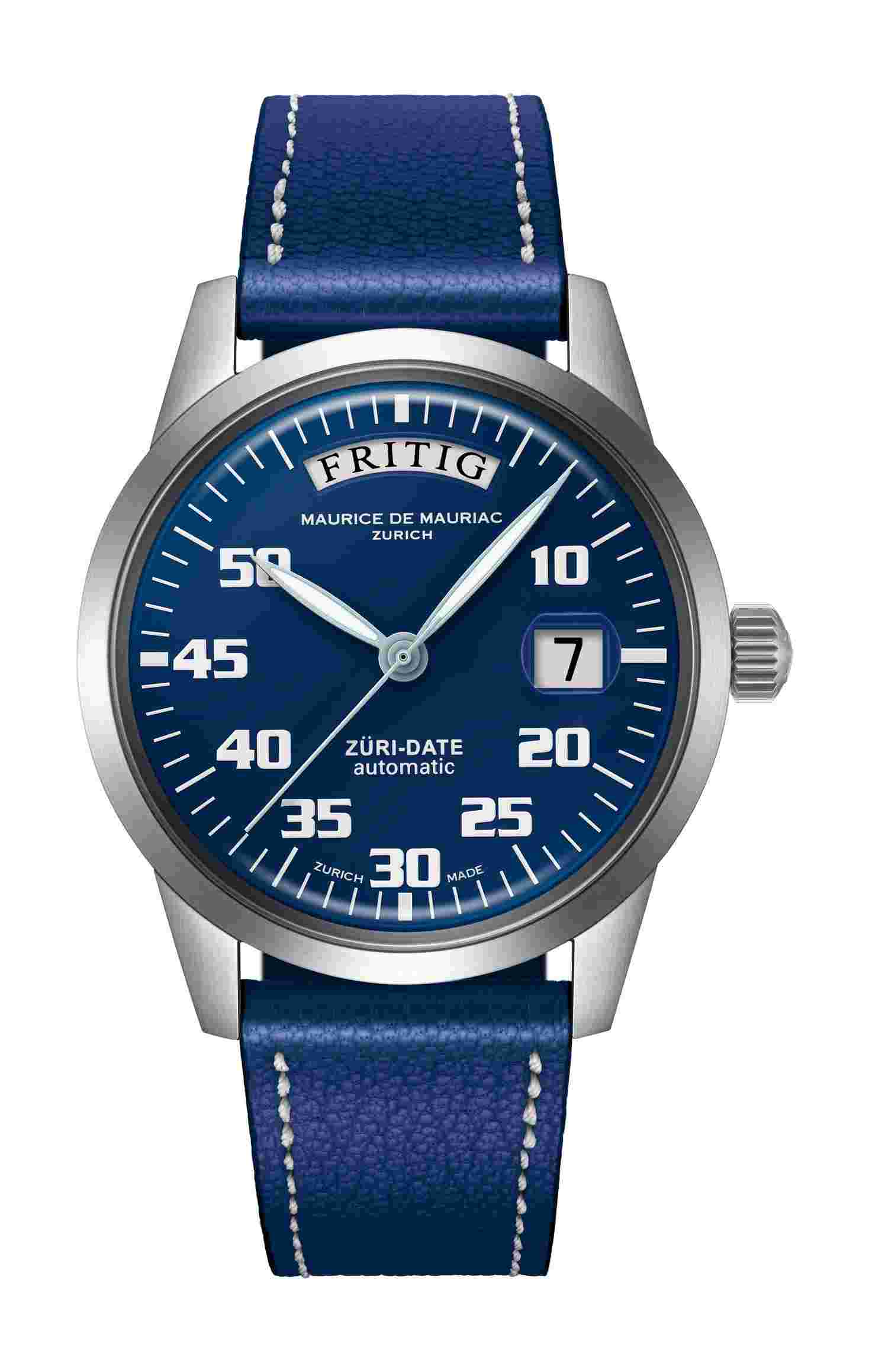 Maurice de Mauriac
Automatic Date “Züri Date” Blue