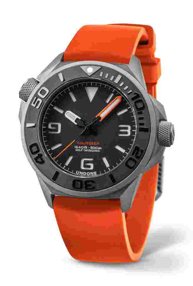 Undone
Aquadeep Signal Orange Automatic