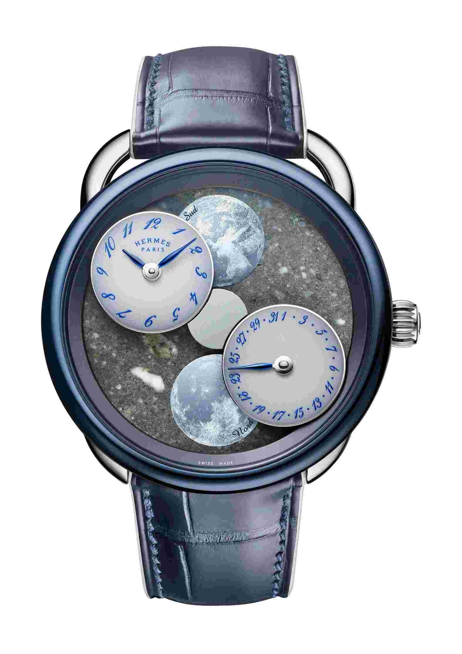 Hermès
Arceau L’Heure de la Lune Blue Grey Moon Set