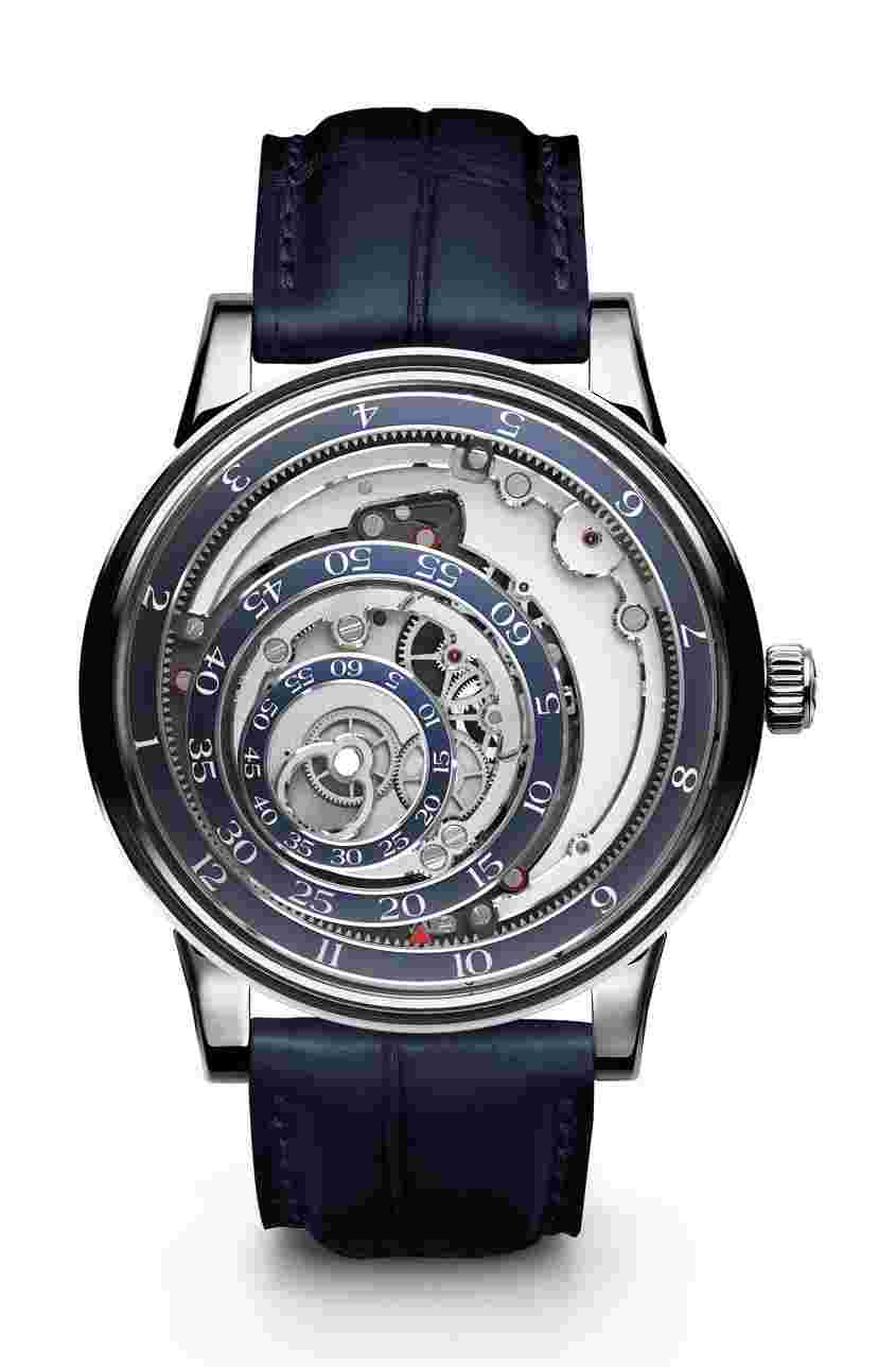 Une Folle Journée Rhodium Plated Blue