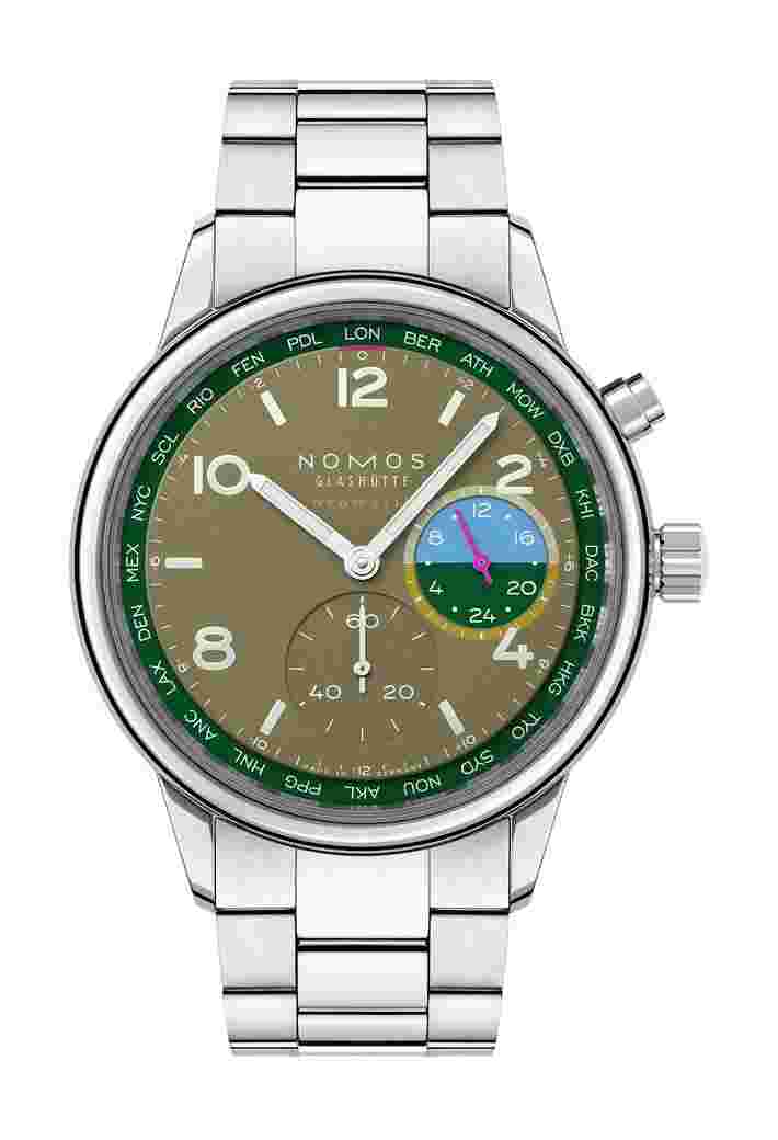 Nomos Glashütte
Club Sport neomatik Worldtimer Jungle