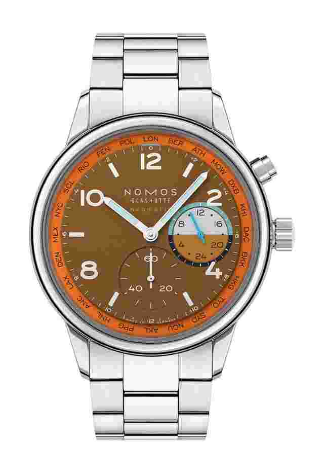 Nomos Glashütte
Club Sport neomatik Worldtimer Canyon