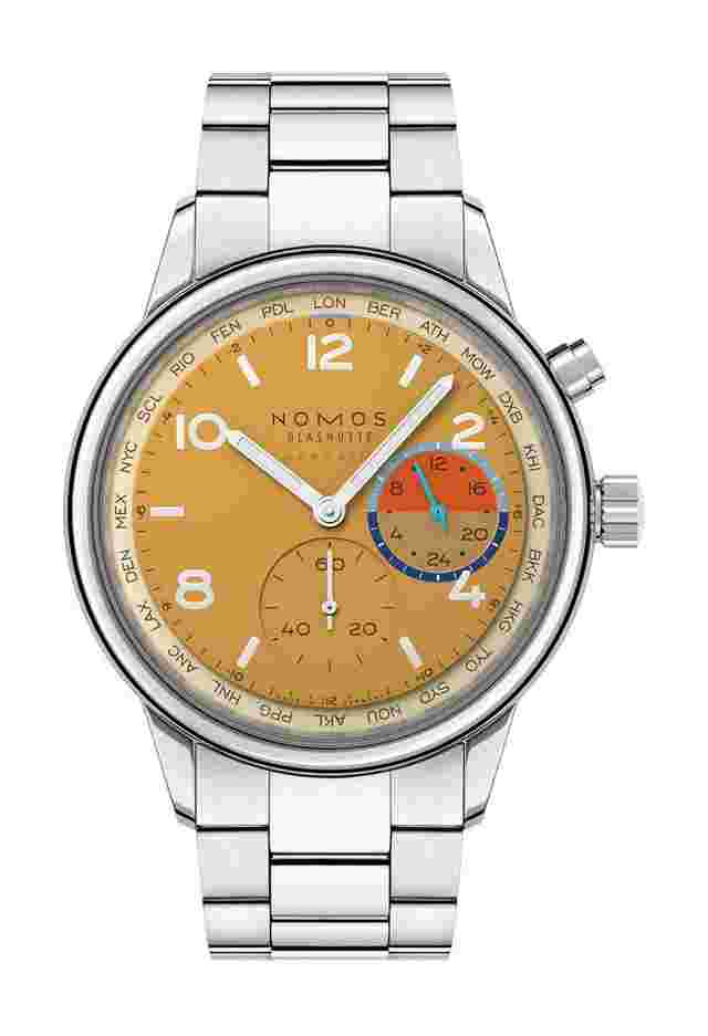 Nomos Glashütte
Club Sport neomatik Worldtimer Dune