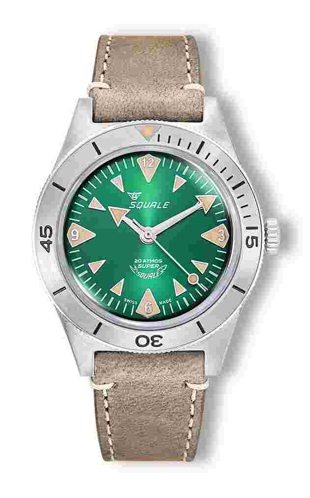 Squale
Super-Squale Big Arrows Green Leather