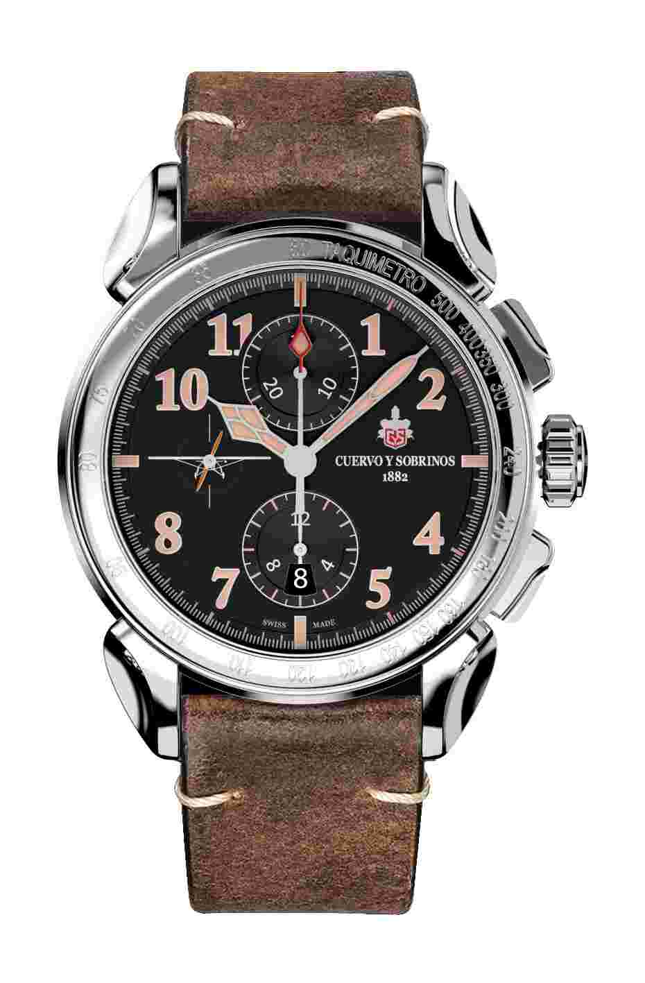 Cuervo y Sobrinos
Chronograph Emilio Carranza