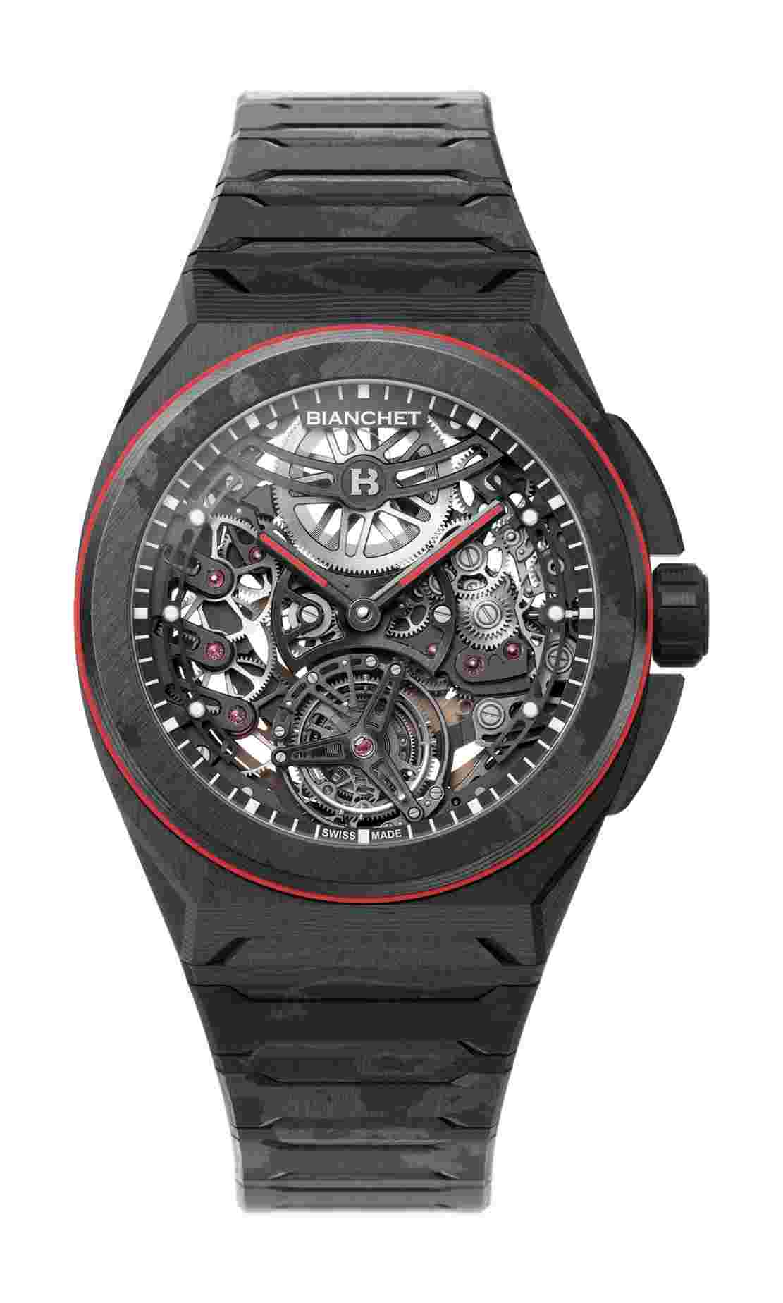 Bianchet
Rotondo Ultrafino Carbon Skeleton Red