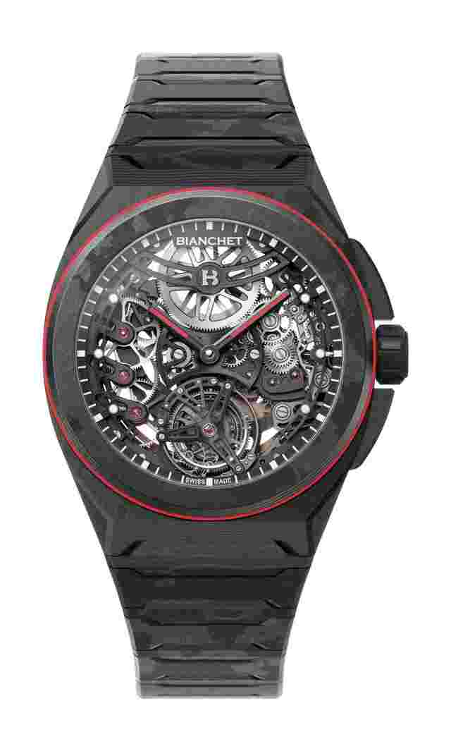 Bianchet
Rotondo Ultrafino Carbon Skeleton Red