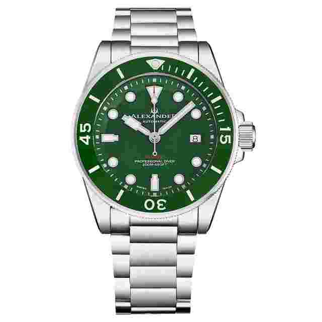 Alexander Alexander 2 Automatic Green Dial Men's Watch A520-04