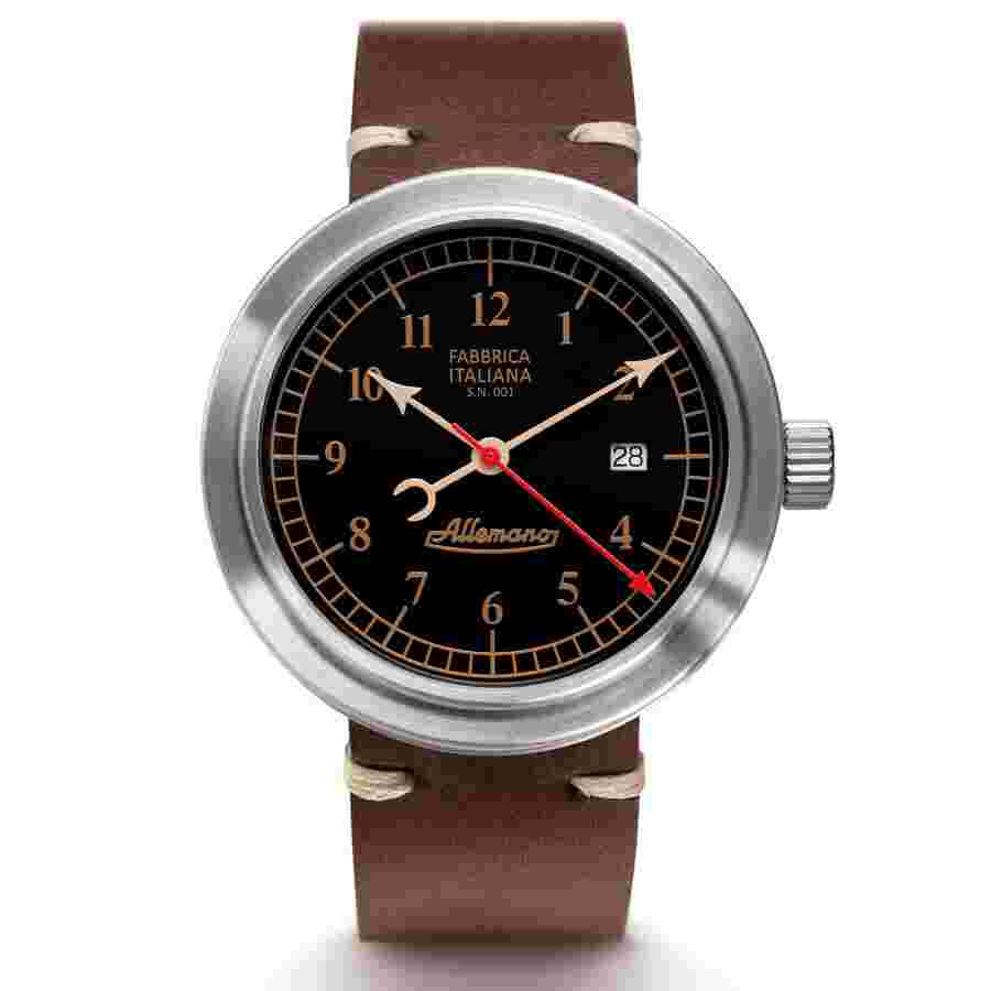 Allemano 1919 DAY Automatic Black Dial Men's Watch DAY A 1919 NP-PB