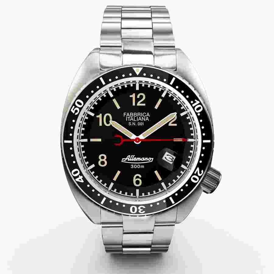 Allemano 1973 SHARK Automatic Black Dial Men's Watch SH-A-1973-P-N