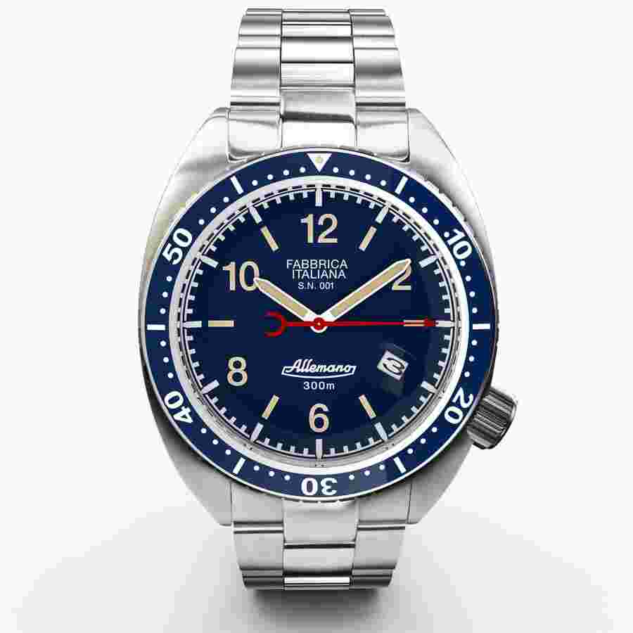 Allemano 1973 SHARK Automatic Blue Dial Men's Watch SH-A-1973-P-B