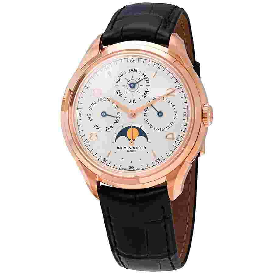 Baume et Mercier Clifton Automatic 18kt Rose Gold Perpetual Calendar Watch MOA10306