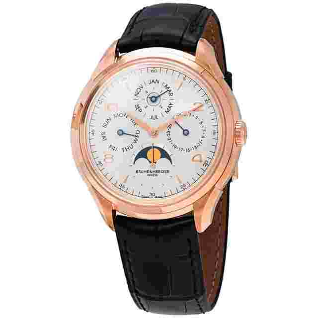 Baume et Mercier Clifton Automatic 18kt Rose Gold Perpetual Calendar Watch MOA10306